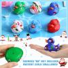Vinsot 24 Pcs Valentine's Day Candy Rubber Ducks in Bulk Easter Cruise Rubber Ducks Cute Kids Classroom Exchange Gifts Toy Colorful Small Baby Shower Birthday Party Easter Gift (Christmas) view 3