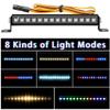 EPINON RC Light Bar 8 Light Modes Roof Lamp 56mm for 1/24 AXIAL SCX24 C10 JLU Gladiator Deadbolt Upgrade Parts view 2