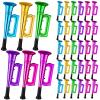 36 Pcs Plastic Trumpet Kids 6 Inch Noise Toys Play Metallic Trumpet Mini Shiny Blow Horn Noise Makers Toy Plastic Colors Musical Instruments for Sports Mardi Gras Party Favors view 1