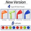 Bennol Toddler Golf Set Toys for Kids, Upgraded Kids Golf Cart Toys Sets with 4 Golf Sticks, 8 Balls and 1 Mat, Indoor & Outdoor Golf Toys for 3 4 5 6 Year Old Boys Girls Toddlers view 2
