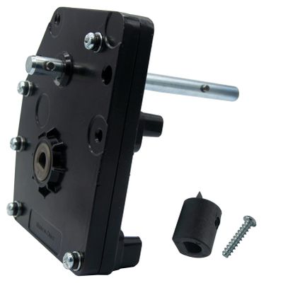 276602 LG-179015 RV Fifth Wheel Landing Gear Box,Compatible with Lippert 276602 Venture Fifth Wheel Landing Gear Box,Use with Venture Landing Gear; Black; Aluminum