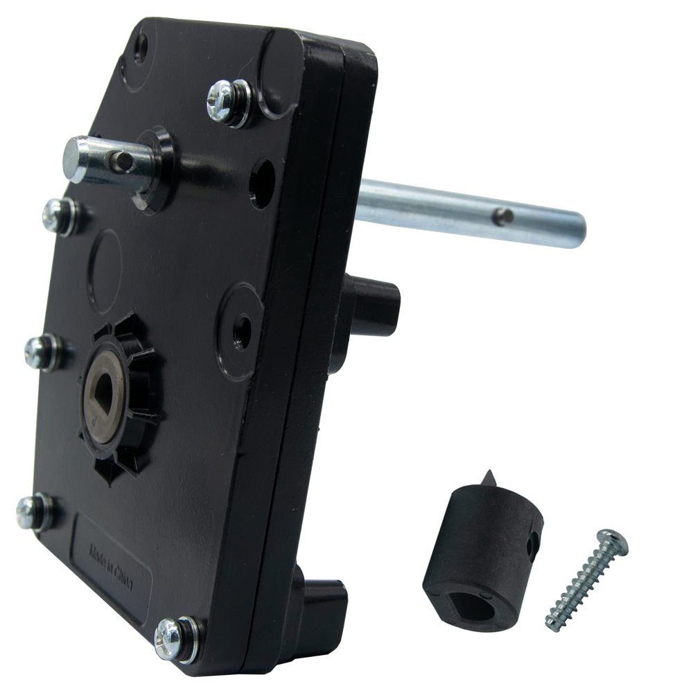 276602 LG-179015 RV Fifth Wheel Landing Gear Box,Compatible with Lippert 276602 Venture Fifth Wheel Landing Gear Box,Use with Venture Landing Gear; Black; Aluminum