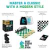 Best Chess Set Ever 4X Quadruple Weighted Tournament Chess Game (4.4" King) Large Staunton Modern Pieces, 20x20 Big Reversible & Foldable Silicone Mat, Professional Chess Board Set for Adults & Kids view 3