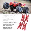Alomejor RC Front and Rear Lower Suspension Arm Set Aluminum Alloy RC Swing Arm Set for 1/10 22S 2WD RC Cars(Red) view 3