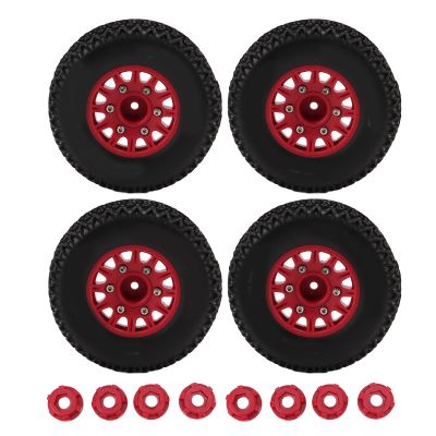 for 1/10 RC Short Course Truck Tires for ARRMA for SENTON for for Slash 12mm 14mm 17mm Hex RC Truck Tires(Red)