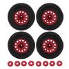 for 1/10 RC Short Course Truck Tires for ARRMA for SENTON for for Slash 12mm 14mm 17mm Hex RC Truck Tires(Red) view 1