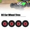 for 1/10 RC Short Course Truck Tires for ARRMA for SENTON for for Slash 12mm 14mm 17mm Hex RC Truck Tires(Red) view 4