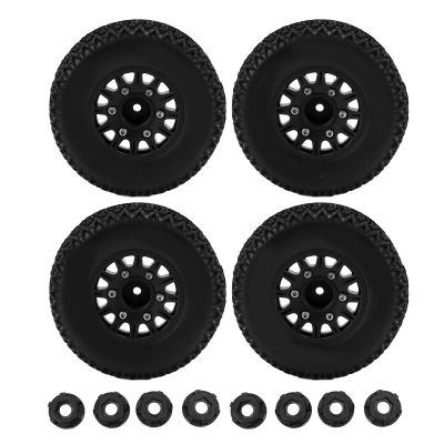 Alomejor for 1/10 RC Short Course Truck Tires for ARRMA for SENTON for for Slash 12mm 14mm 17mm Hex RC Truck Tires(Black)