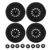 Alomejor for 1/10 RC Short Course Truck Tires for ARRMA for SENTON for for Slash 12mm 14mm 17mm Hex RC Truck Tires(Black) view 1