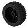 Alomejor for 1/10 RC Short Course Truck Tires for ARRMA for SENTON for for Slash 12mm 14mm 17mm Hex RC Truck Tires(Black) view 2