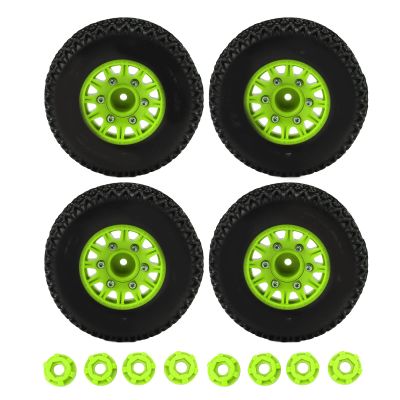 Alomejor for 1/10 RC Short Course Truck Tires for ARRMA for SENTON for for Slash 12mm 14mm 17mm Hex RC Truck Tires(Green)