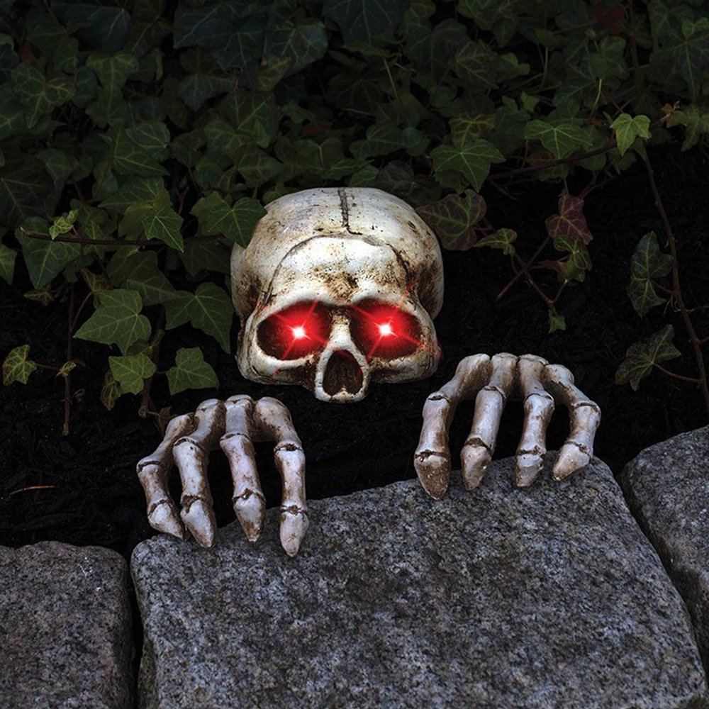 Fun World LITE UP Skeleton Grave
