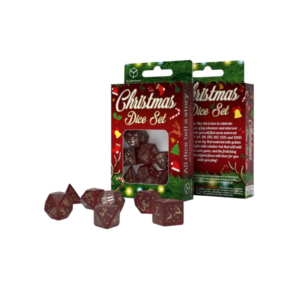 Q Workshop Christmas Dice Set