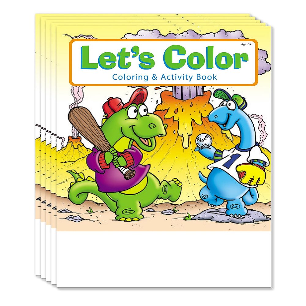 ZOCO Let's Color Coloring Books (50 Bulk Pack, Without Crayons) Goodie Bag,Stocking Stuffers Party Favors Games, Puzzles, Fun Activities for Kids