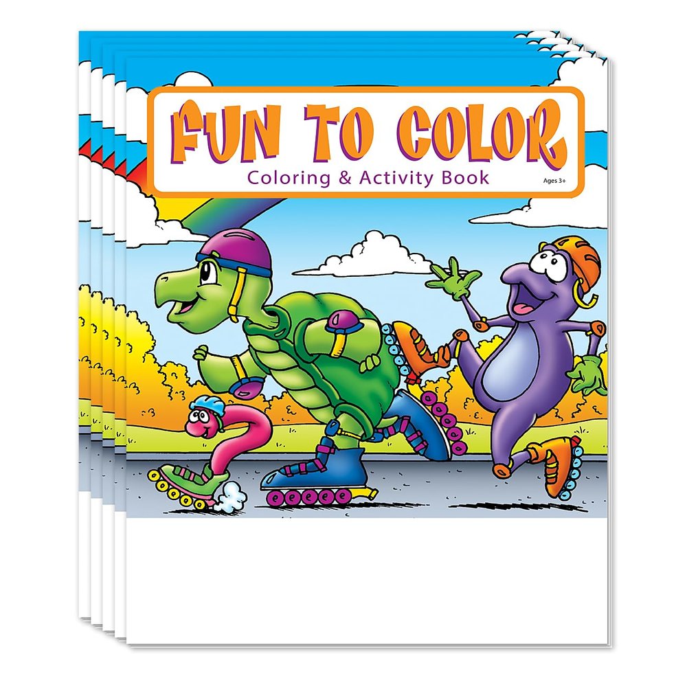 ZOCO Fun to Color Activity Books for Kids Ages 3+ (50 Bulk Pack, Without Crayons) Summer Party Favors, Goodie Bag Fillers, Games & Puzzles