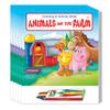 ZOCO  Animals on the Farm  Coloring Books (50 Bulk Pack, With Crayons)  Petting Zoo Party Favors  Games, Puzzles, Activities  Gifts for Kids view 1