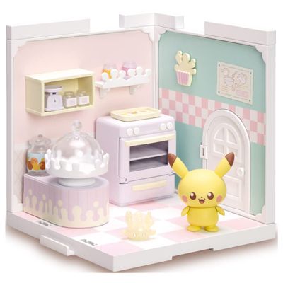 Takara Tomy Pokemon Pokepiece House Kitchen Mahomil & Pikachu