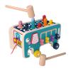 Menolana Colorful Wooden ing Pounding Bench Educational Beat Toys with Mallets for Toddlers Kids, Style B view 1