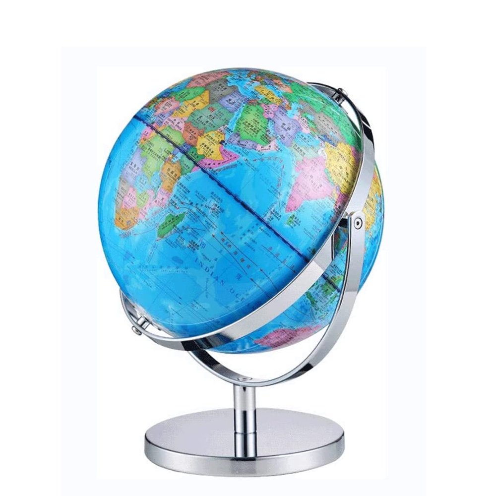 WAxd 720 Full Rotating World Globe Globe Geography Adult Explore The World Learning Globe Kids 12.5 Inch Desktop with Stand