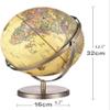 WAxd 720 Full Rotating World Globe Globe Geography Adult Explore The World Learning Globe Kids 12.5 Inch Desktop with Stand view 2
