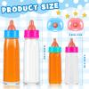 Seematn 7 Pcs Baby Doll Bottles Accessories Disappearing Doll Feeding Set Milk and Juice Bottles with Toy Pacifier Baby Bottle Toy for Kids Gift Reborn Accessories(Medium,Classic Style) view 2
