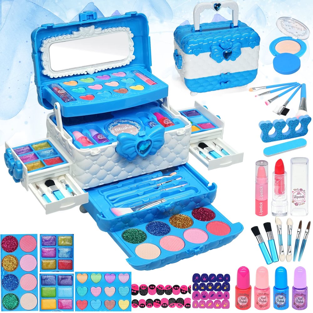 Kids Makeup Sets for Girls - Makeup for Kids, Maquillaje para Nias, Play Make Up Kit, Best Toys for Little Girl,Princess Toddler Kid Stuff, Ages3456789 10-12 Year Old Girl Birthday Gifts