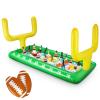 Inflatable Football Field Cooler Football Party Drink Cooler and 2 Pcs Inflatable Beach Balls Buffet for Party Favors for Birthday Sports Decorations view 1