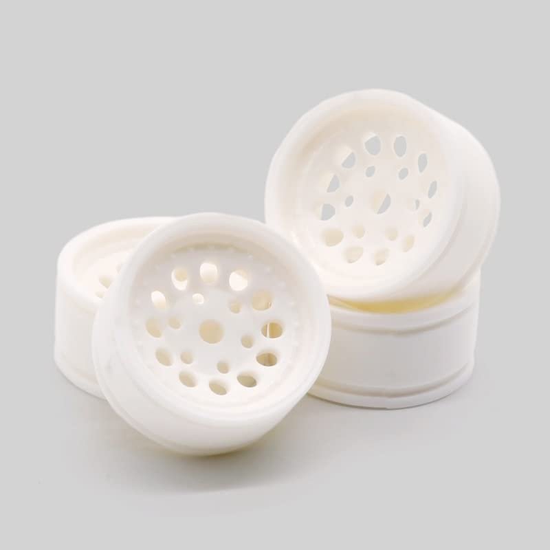 BAIJAC X01 Parts Plastic 18mm Wheels 1:32 Climbing Model (Color : 4Pcs White)