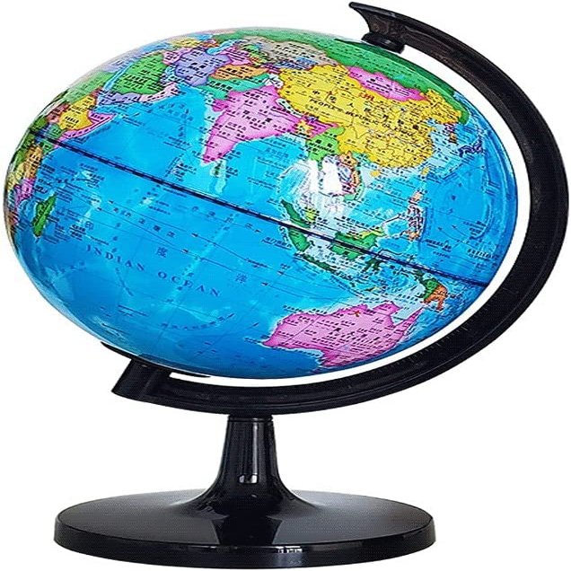 Classic Mini Educational Rotating World Map Globe Decorative Earth Kids Globe Desktop Globe 7.8 Inch