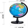 Classic Mini Educational Rotating World Map Globe Decorative Earth Kids Globe Desktop Globe 7.8 Inch view 2