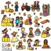 Fall Felt Board Fun 35 Pieces Plus Activity Pages Autumn Festival Time Story Flannelboard Set Kids view 1