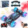 Axirata Remote Control Car Hand Controlled Gesture RC Stunt Car with Spray & Lights & Music for Kids 6-13 Year Old, 4WD 2.4GHz Off-Road 360 Rotation Toy Car Gift for Boys Girls view 1