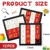 12 Pcs Number Slide Puzzles 15 Puzzle Slide Game Brain IQ Educational Teaser Learning Tool Number Learning Educational Toys for Christmas Party Favor, 2.6 x 2.6 Inch view 2