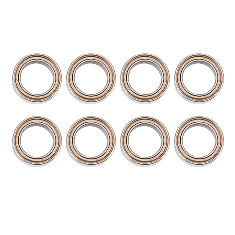BAIJAC 8 Pcs Ball Bearing 6.35X9.53X3.17mm for HBX 16889 16889A 16890 16890A SG 1601 SG 1602 SG1601 RC Car Parts Accessories (Color : Burgundy)