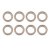 BAIJAC 8 Pcs Ball Bearing 6.35X9.53X3.17mm for HBX 16889 16889A 16890 16890A SG 1601 SG 1602 SG1601 RC Car Parts Accessories (Color : Burgundy) view 1