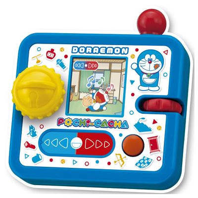(TAKARA TOMY) Doraemon Game - Electronic Handheld Game - Blue LCD - Battery Powered - Preloaded - Plastic - 1 Player - Alkaline Battery - Cartoon Theme
