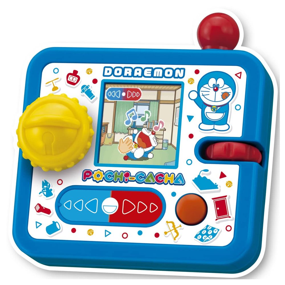 (TAKARA TOMY) Doraemon Game - Electronic Handheld Game - Blue LCD - Battery Powered - Preloaded - Plastic - 1 Player - Alkaline Battery - Cartoon Theme