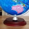 Elegant Classic Retro World Earth Education Map with A Wooden Rack Blue Ocean World Gelast 12.5" view 4