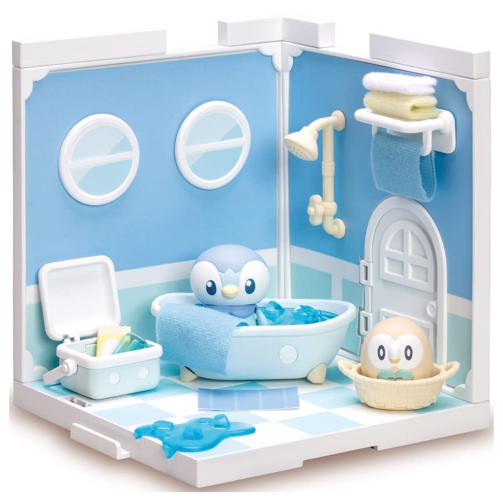 Takara Tomy Pokmon Pokpiece House Bathroom Potluma & Mokuro