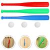Toyvian Plastic Baseball Bat and Ball Set for Kids Lightweight Portable Baseball Playset with 3 Bats and 3 Balls Educational Outdoor Sports Toy for Skill Development and Exercise view 3