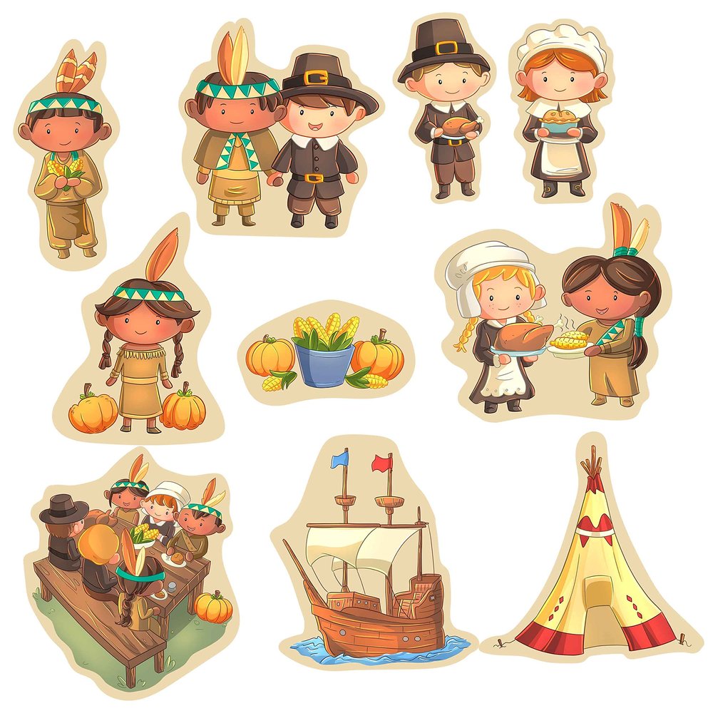 Story Time Felts First Thanksgiving Felt Flannel Board Set