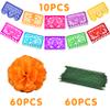 Funnlot Day Of The Dead Decorations Mexican Party Banners Marigold Flowers Ofrendas Dia De Los Muertos Day of The Dead Altar Decorations for Mexican Themed Party Decorations view 2