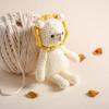 Natural Crochet Stuffed Animal for Babies Newborn Knitted Doll Baby Rattle Soft Cotton Sleep Toy Baby First Friend Gift for Baby Shower, Christmas, Birthday view 3