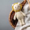 Natural Crochet Stuffed Animal for Babies Newborn Knitted Doll Baby Rattle Soft Cotton Sleep Toy Baby First Friend Gift for Baby Shower, Christmas, Birthday view 4