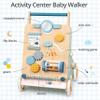 PairPear Wooden Baby Walker, Baby Push Walker, Montessori Walker Toy with Activity Center for Girls Boys, Adjustable Speed Baby Walker for Kids Development view 2