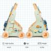 PairPear Wooden Baby Walker, Baby Push Walker, Montessori Walker Toy with Activity Center for Girls Boys, Adjustable Speed Baby Walker for Kids Development view 4