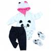 Reborn Baby Dolls Clothes 20 inch Outfit Accessories for 17-22 Inch Newborn Baby Doll GirlPanda 4pcs Set  view 1