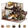 Flever Dollhouse Miniature DIY House Kit Creative Room with Furniture for Romantic Artwork Gift (Time Impression) view 1