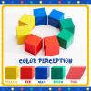Deekin 70 Pcs Wood Geometric Solid Mini 3D Shapes Wooden Block Bulk for Teaching Classroom Manipulatives Elementary Shape Block for Toddler Kid Geometry Math Kindergarten Preschool Learning (Geometry) view 3