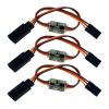 3Packs RC Servo Signal Reverser Rotation Inverter 3.6V - 24V 5A Steering Gear Reverser for JR Futaba Aircraft Airplane Steering Gear and Any Servos view 1